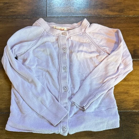 **Bundle** Old Navy Light Gray and Cat & Jack Purple Cardigan Set Size 3T - Picture 2 of 4